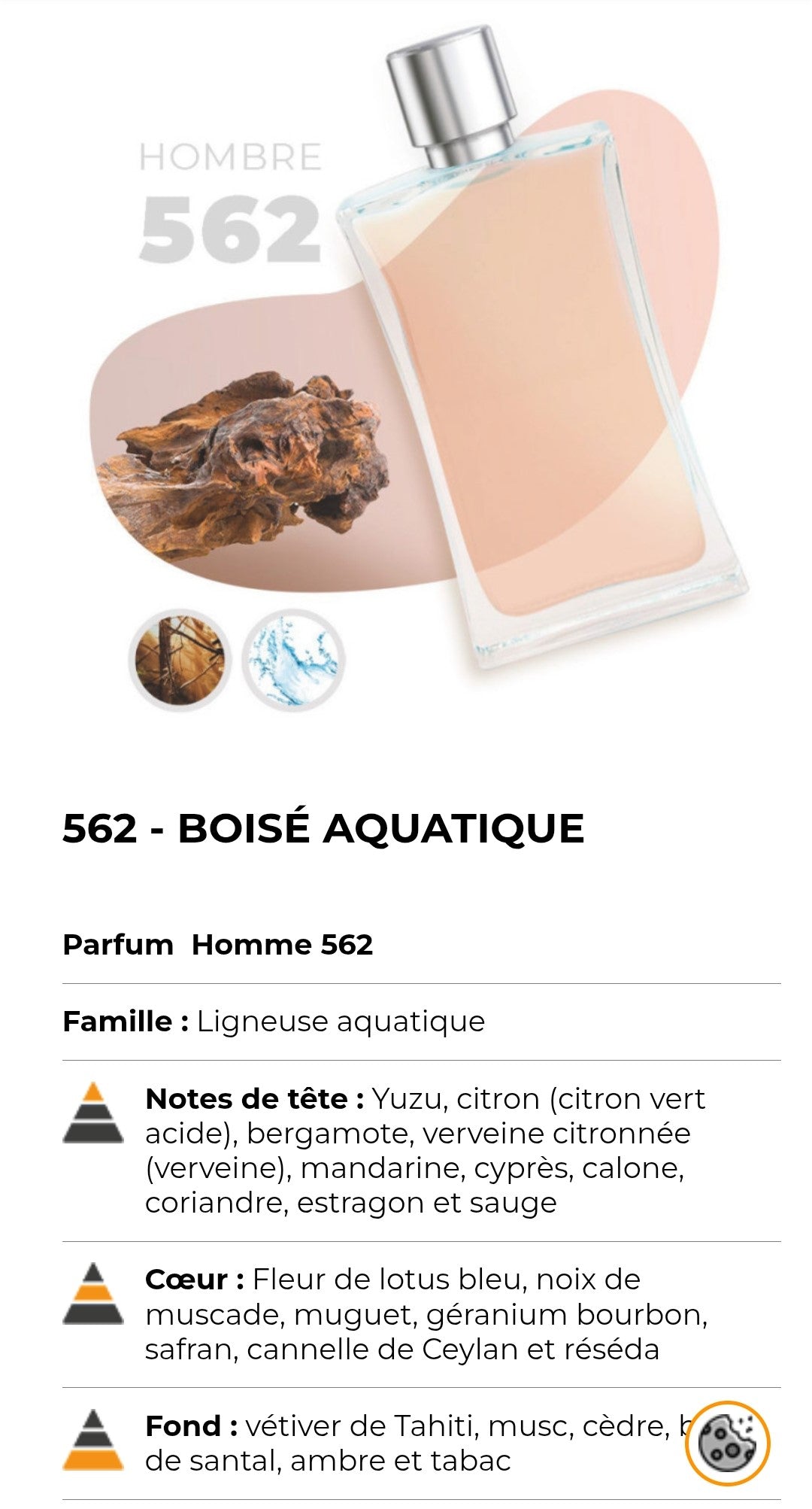 562 (inspirée de l'eau d'issey)