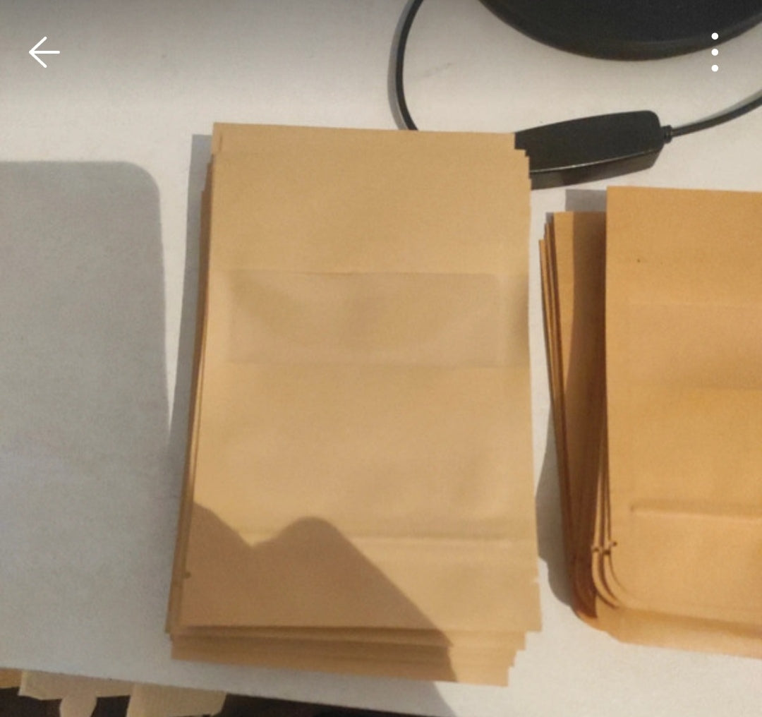sachet kraft avec fenetres